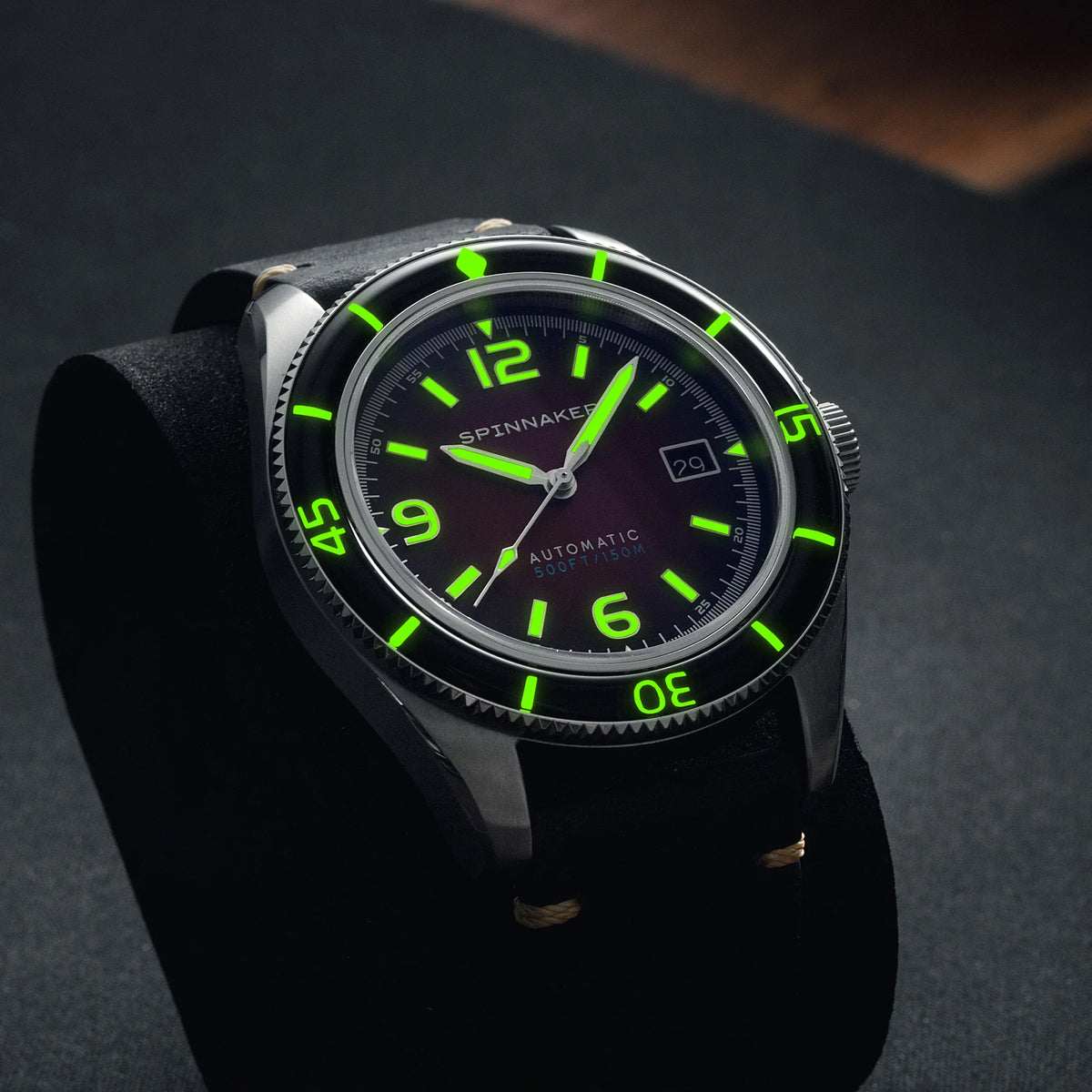 Spinnakar Fleuss Automatic Oxblood Red Dial SP-5055-07