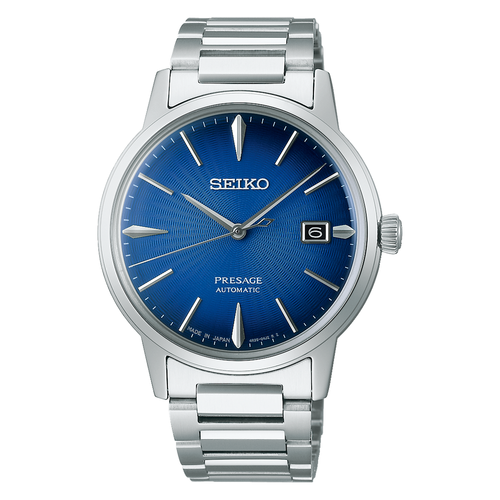 Seiko Presage Cocktail Time The Aviation Chain Blue Dial SRPJ13