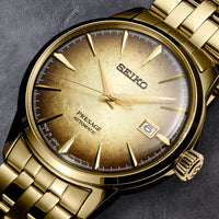 Seiko Presage Cocktail Time ‘Half and Half’ Chain Gold Dial SRPK48J1