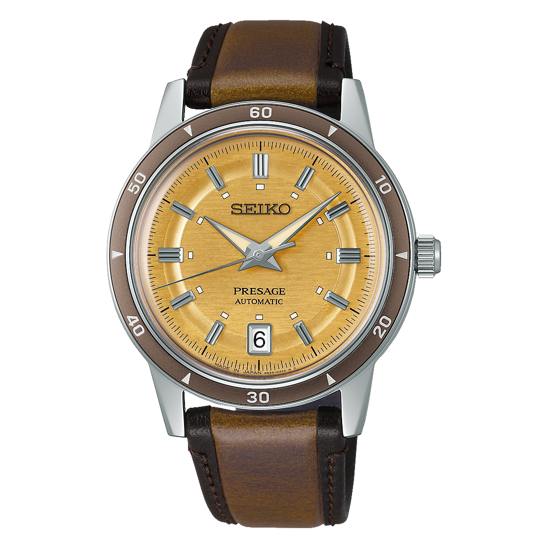 Seiko Presage Style 60's Champagne Gold Dial SRPL75J1