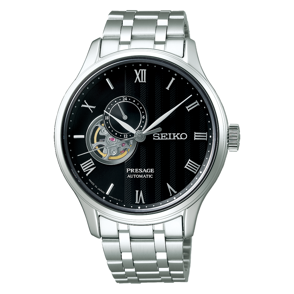 Seiko Presage Japanese Zen Garden 'Sakura By Night' Open Heart SSA377J1
