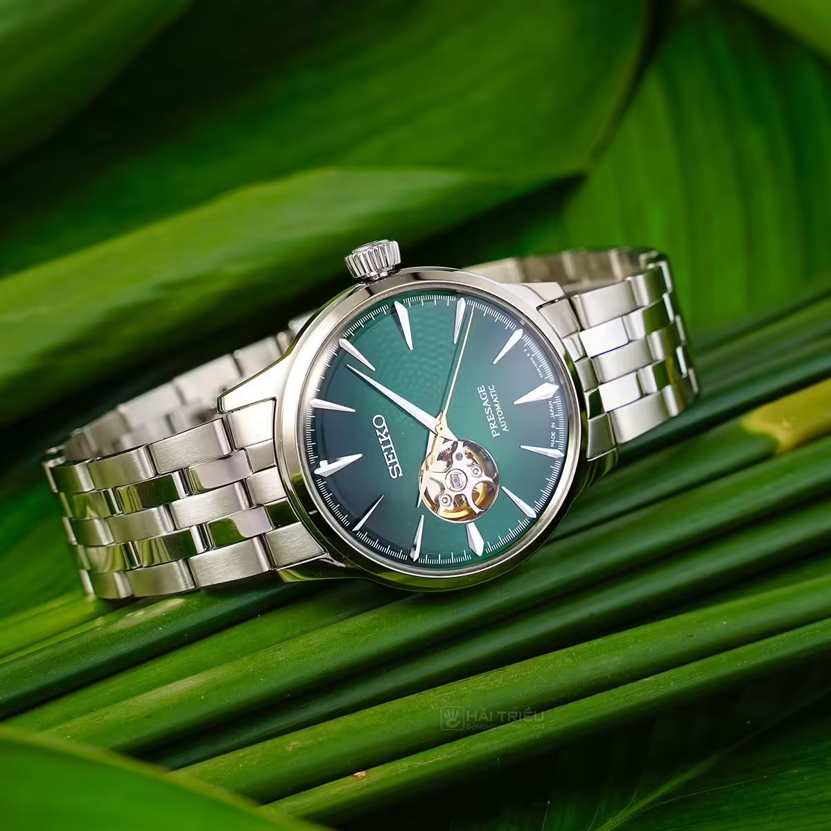 Seiko Presage Open Heart Dial "Grasshopper" Green Dial SSA441