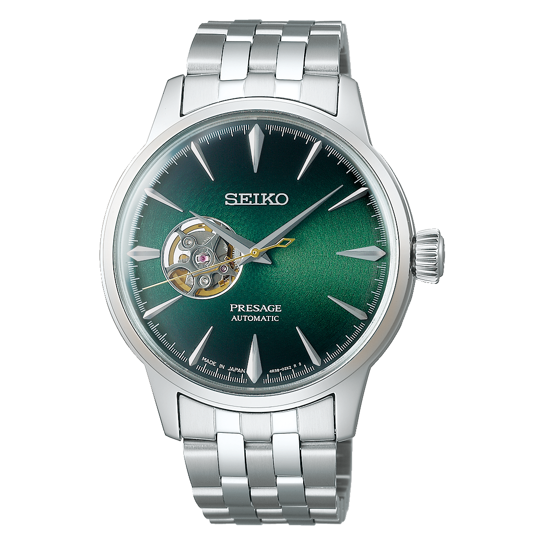 Seiko Presage Open Heart Dial "Grasshopper" Green Dial SSA441