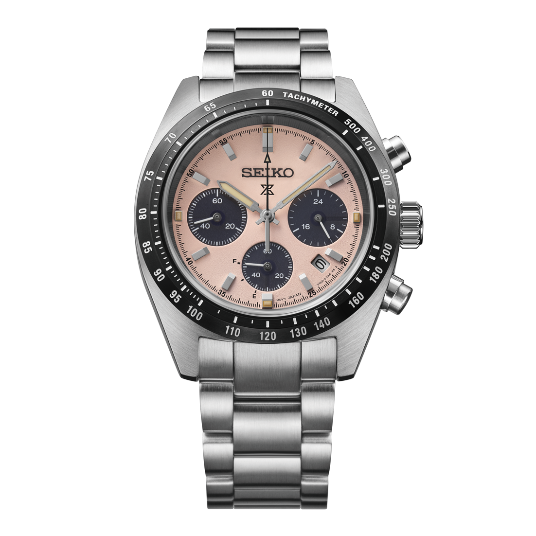 Seiko Prospex Speedtimer Solar Chronograph Salmon Dial SSC963