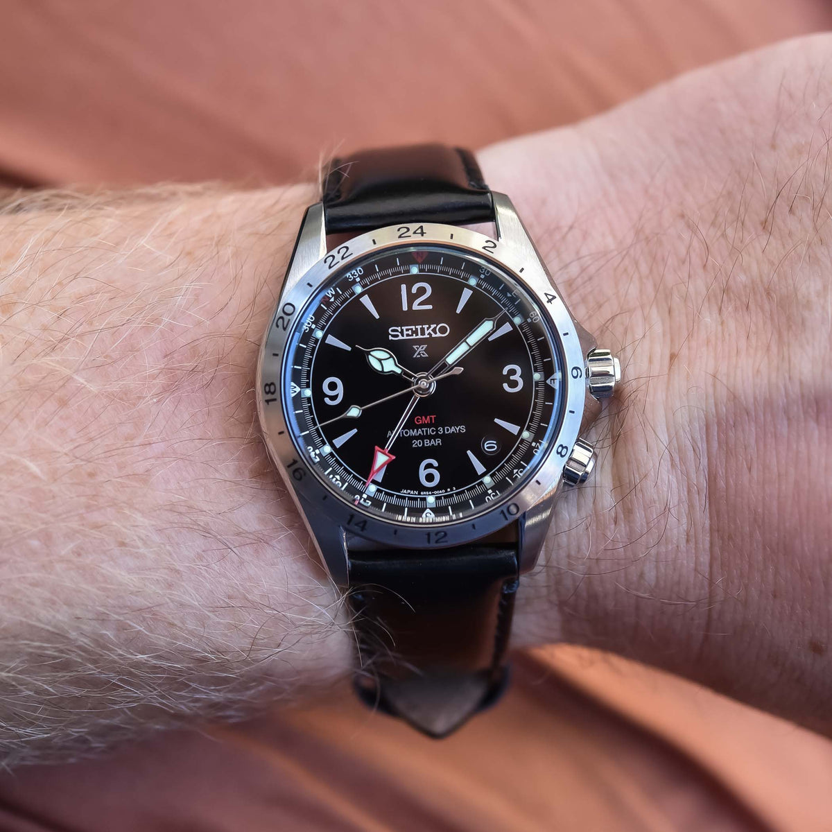 Seiko Prospex Alpinist GMT SPB379J1 Black Dial