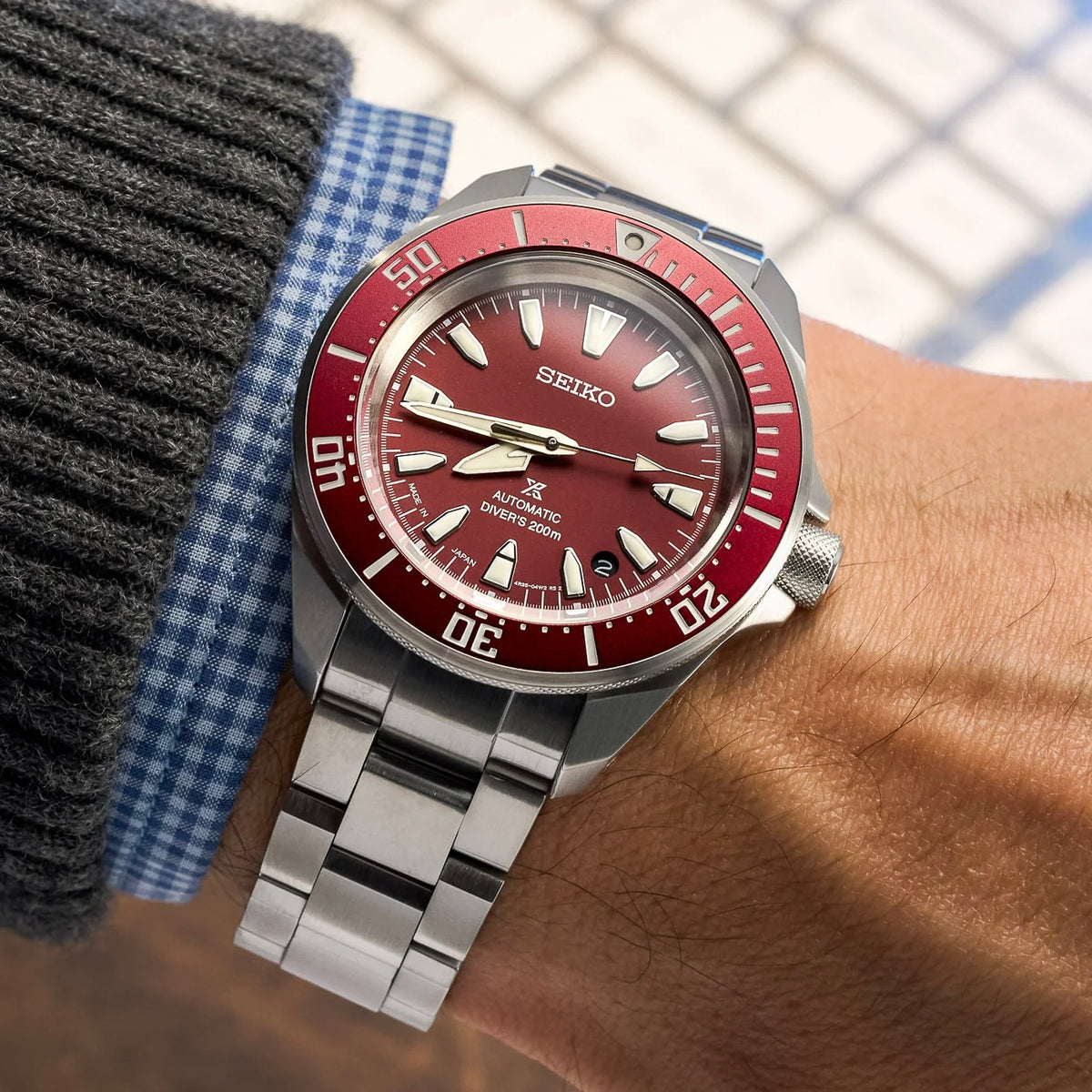 Seiko Prospex Sea Samurai Red Dial 200M Automatic SRPL11K1