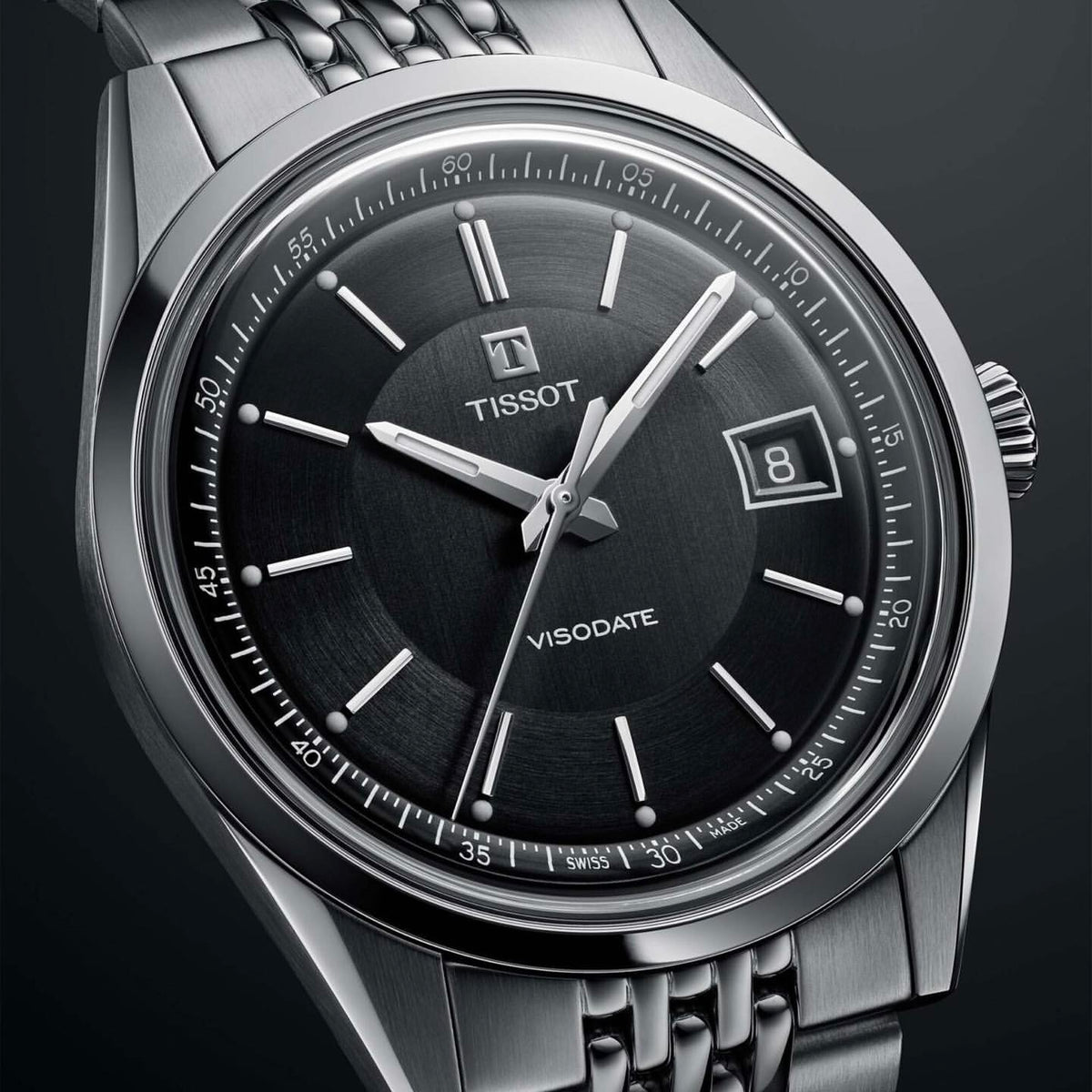 Tissot Visodate Powermatic80 Black Dial T157.407.11.051.00