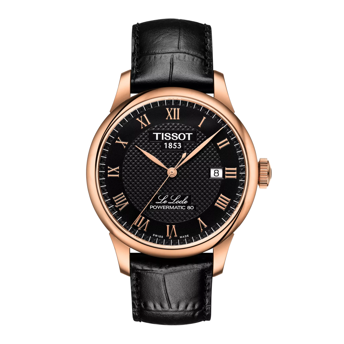 Tissot Le Locle Powermatic 80 Black Rose Gold Dial T006.407.36.053.00