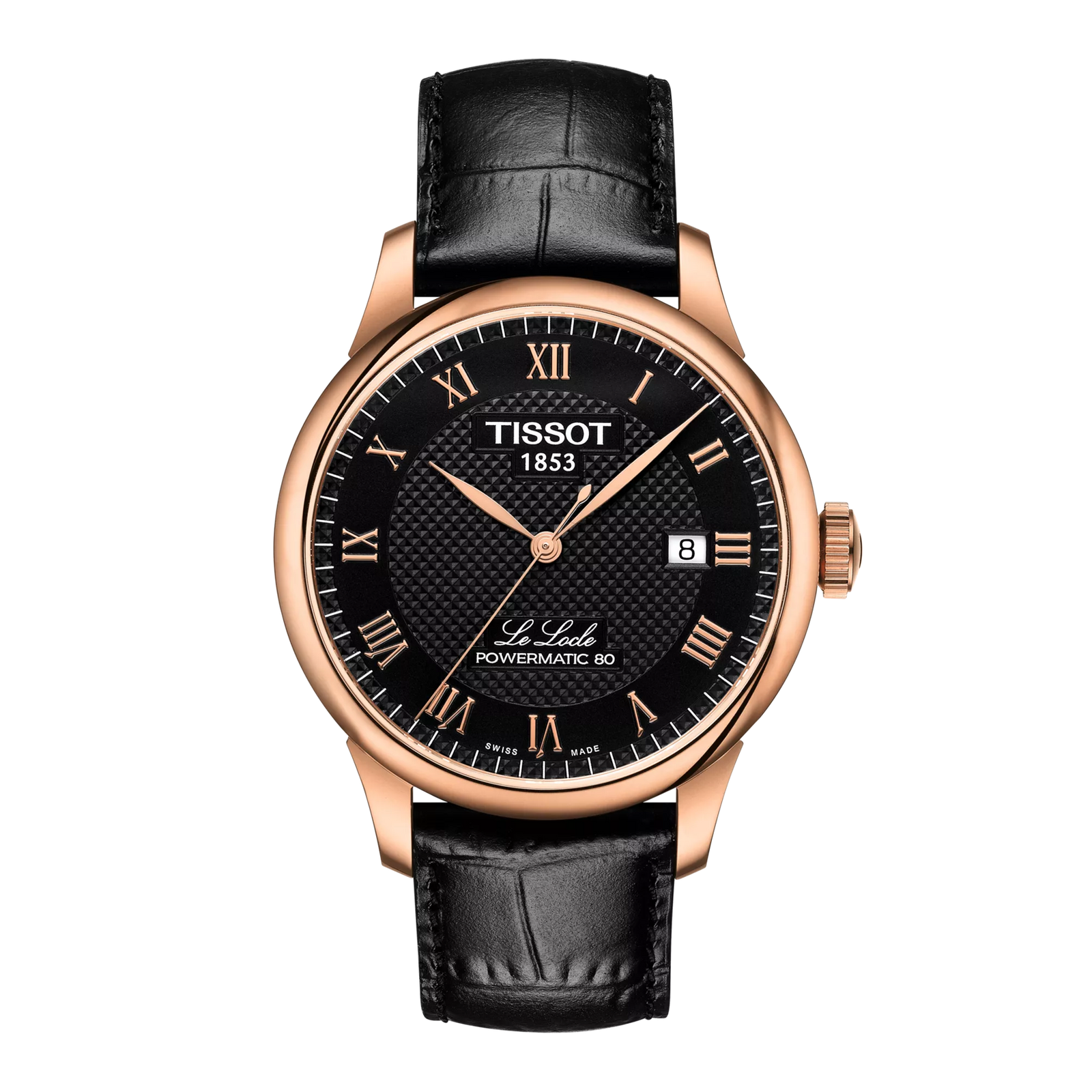 Tissot Le Locle Powermatic 80 Black Rose Gold Dial T006.407.36.053.00