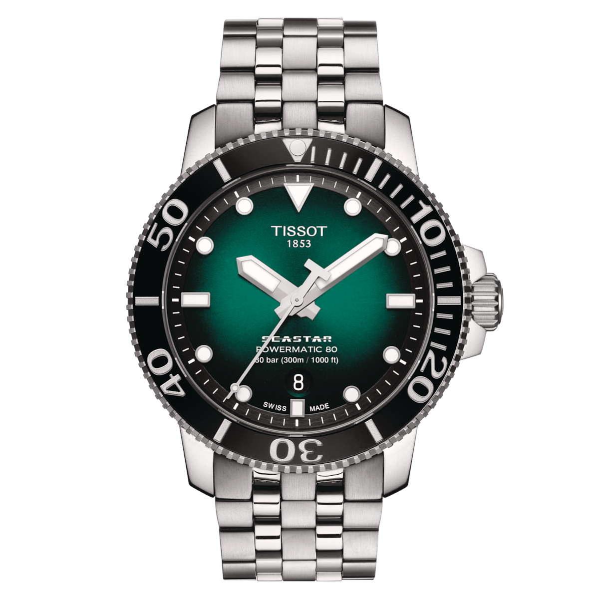 Tissot Seastar 1000 Powermatic 80 Green T120.407.11.091.01