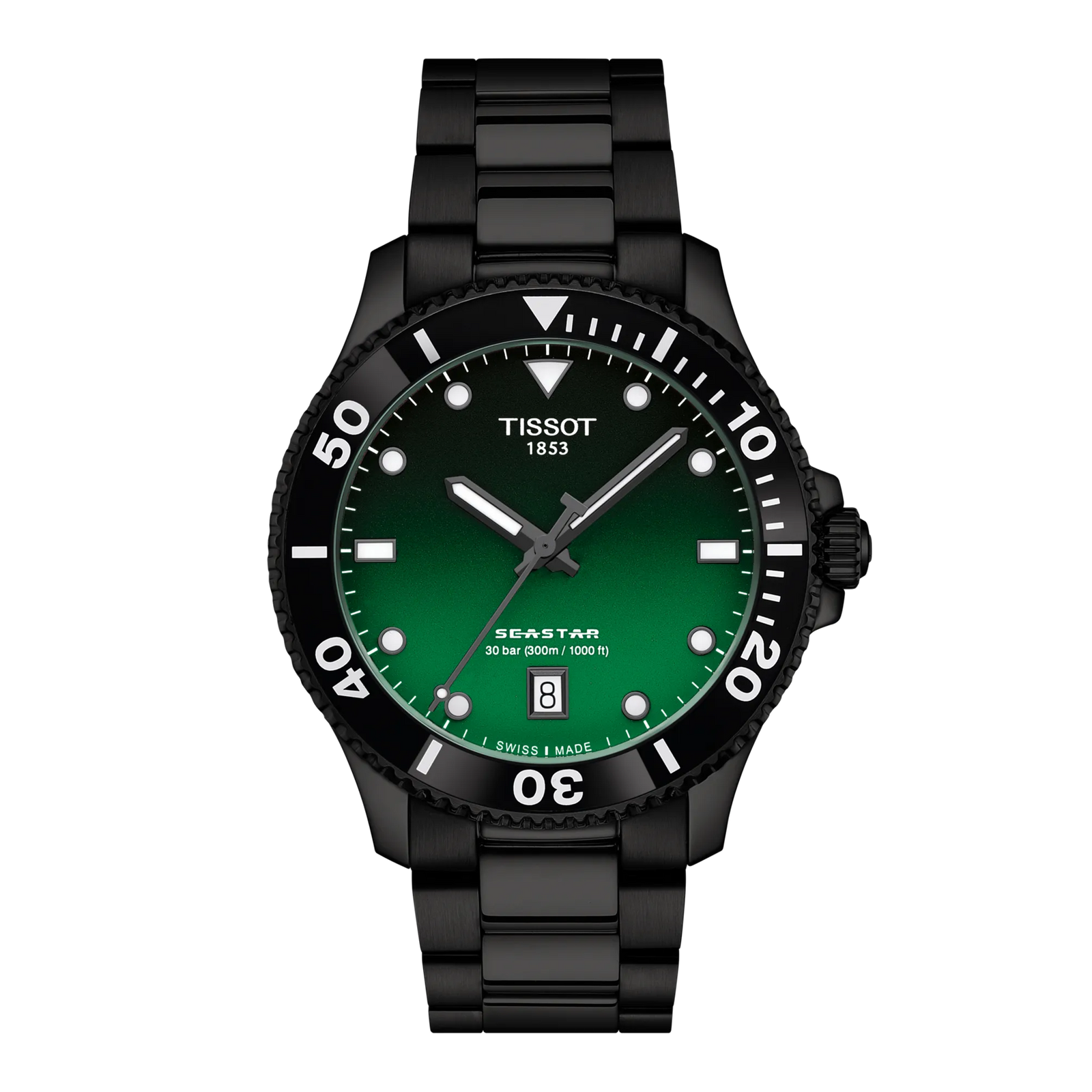 Tissot Seastar 1000 Quartz Graded Green-Black Dial T120.410.33.091.00