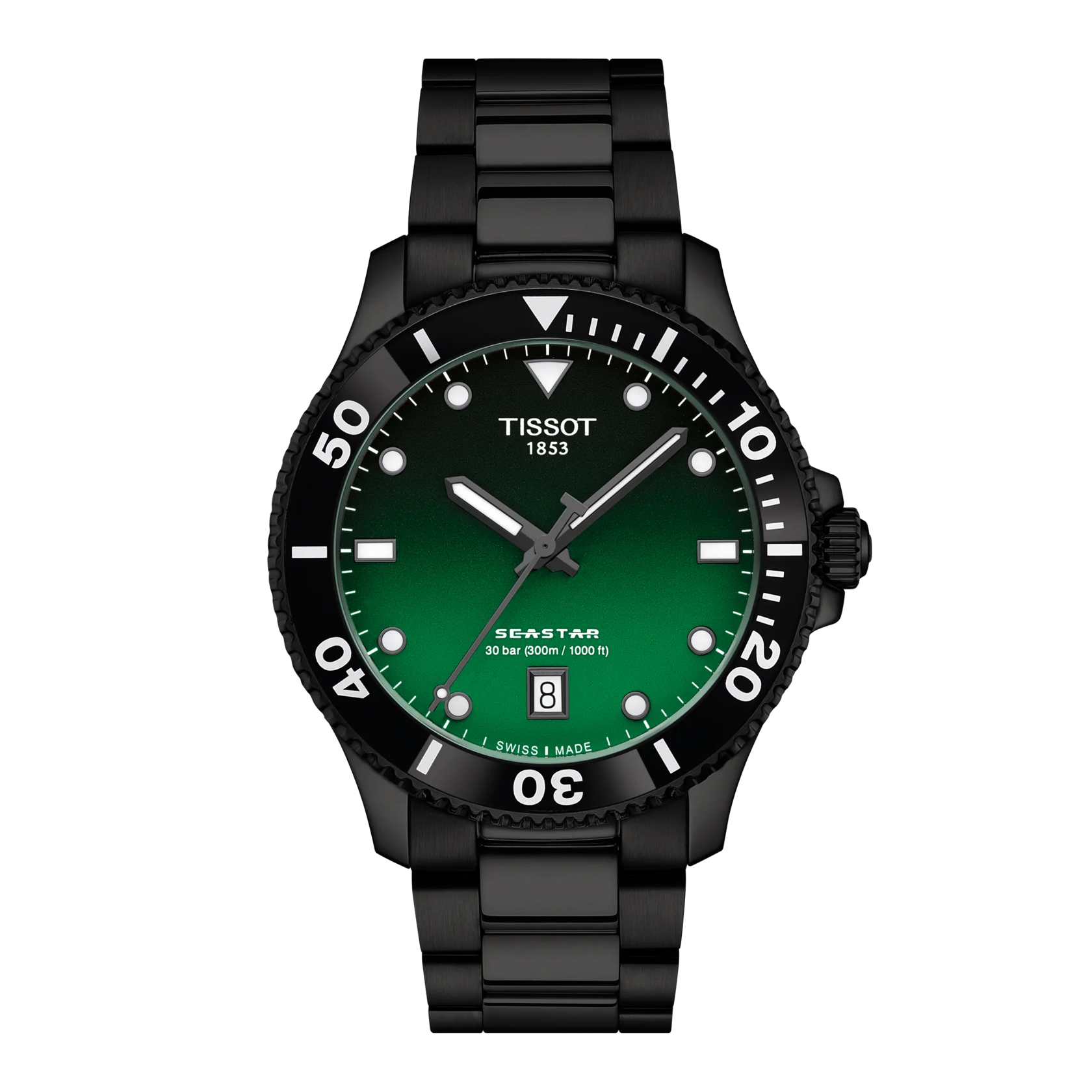 Tissot Seastar 1000 Quartz Graded Green-Black Dial T120.410.33.091.00