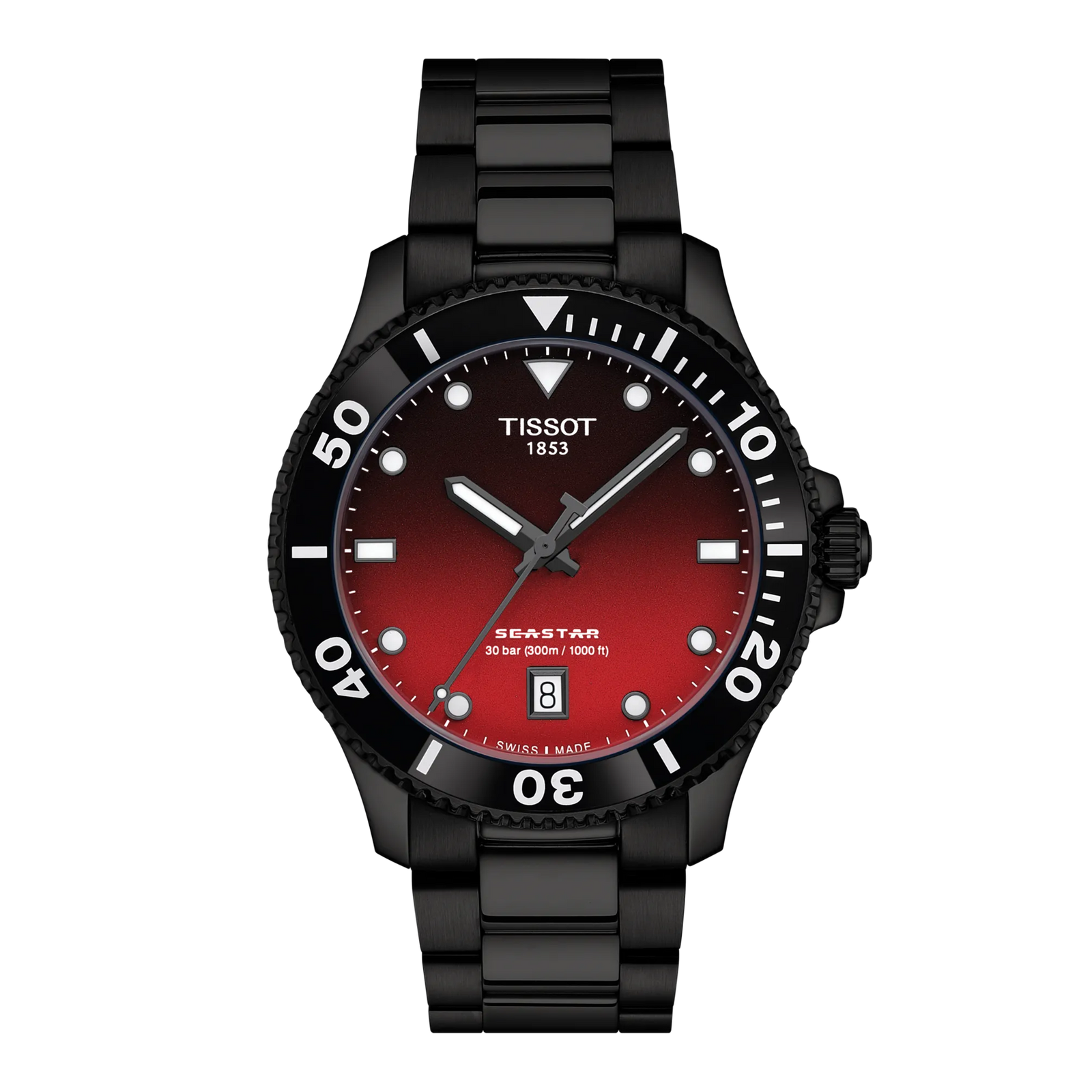 Tissot Seastar 1000 Quartz Graded Red-Black Dial T120.410.33.421.00