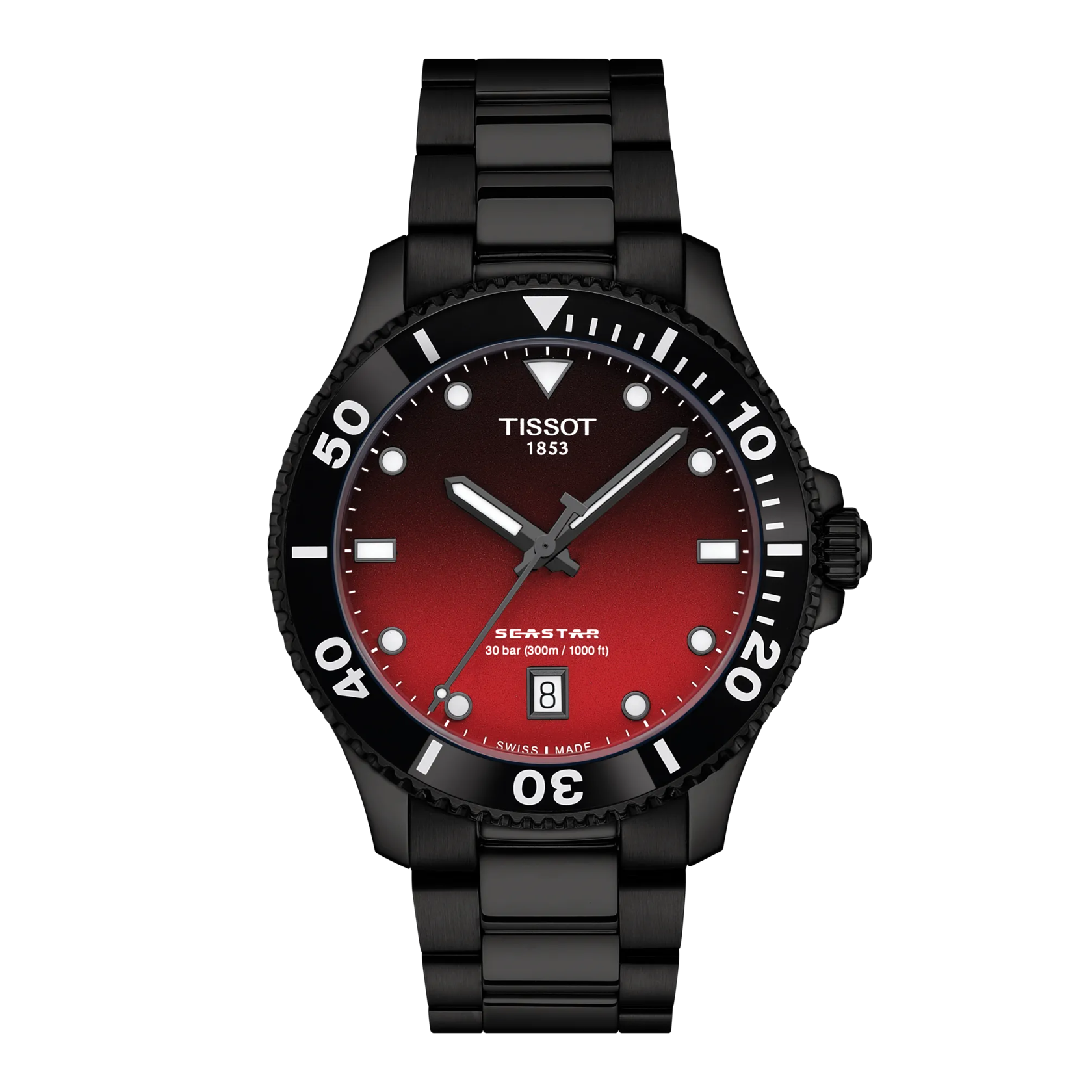 Tissot Seastar 1000 Quartz Graded Red-Black Dial T120.410.33.421.00