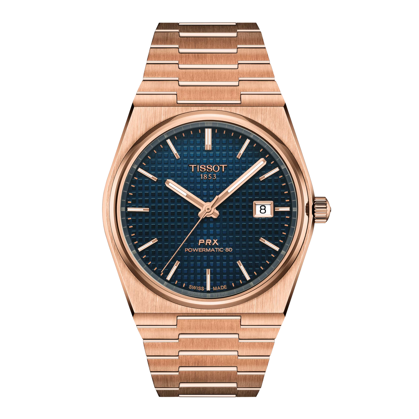Tissot PRX Powermatic 80 Rose Gold / Blue T137.407.33.041.00