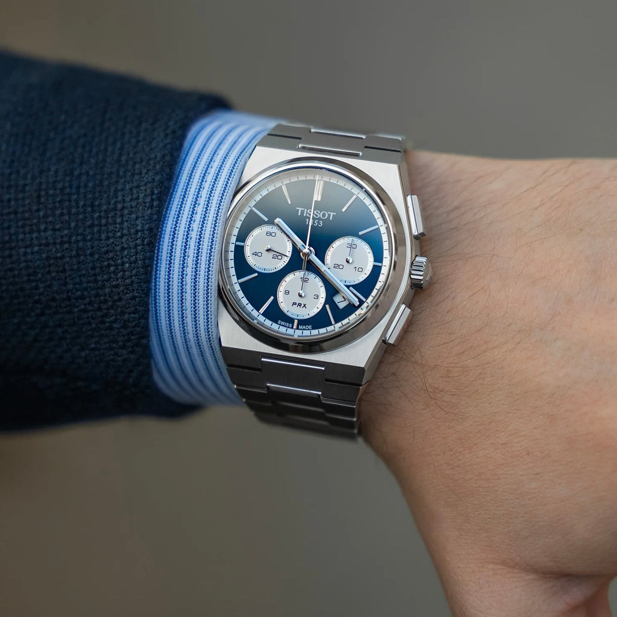 Tissot PRX Powermatic80 Chronograph 42mm Blue T137.427.11.041.00