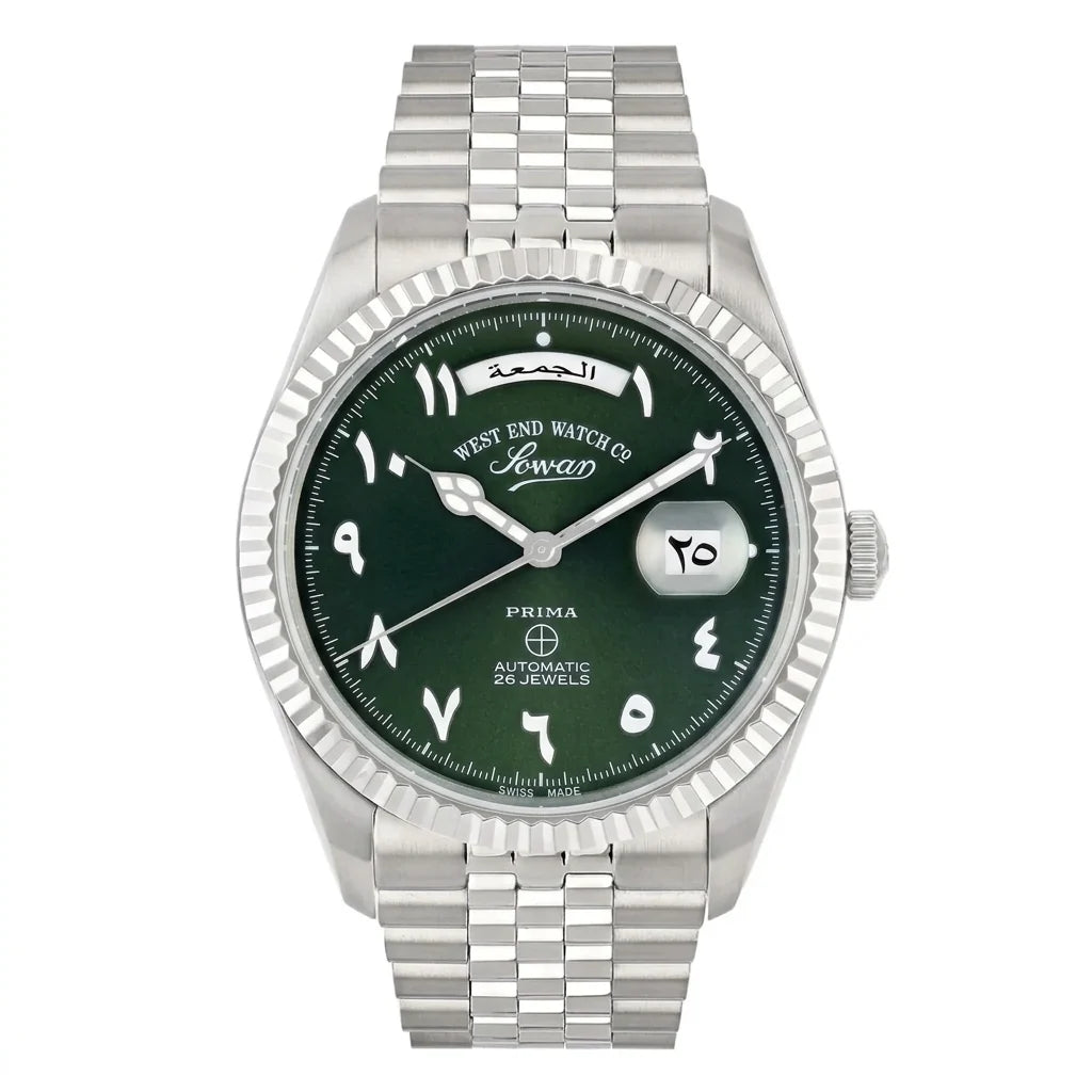 West End Watch Co Automatic Arabic Green Dial