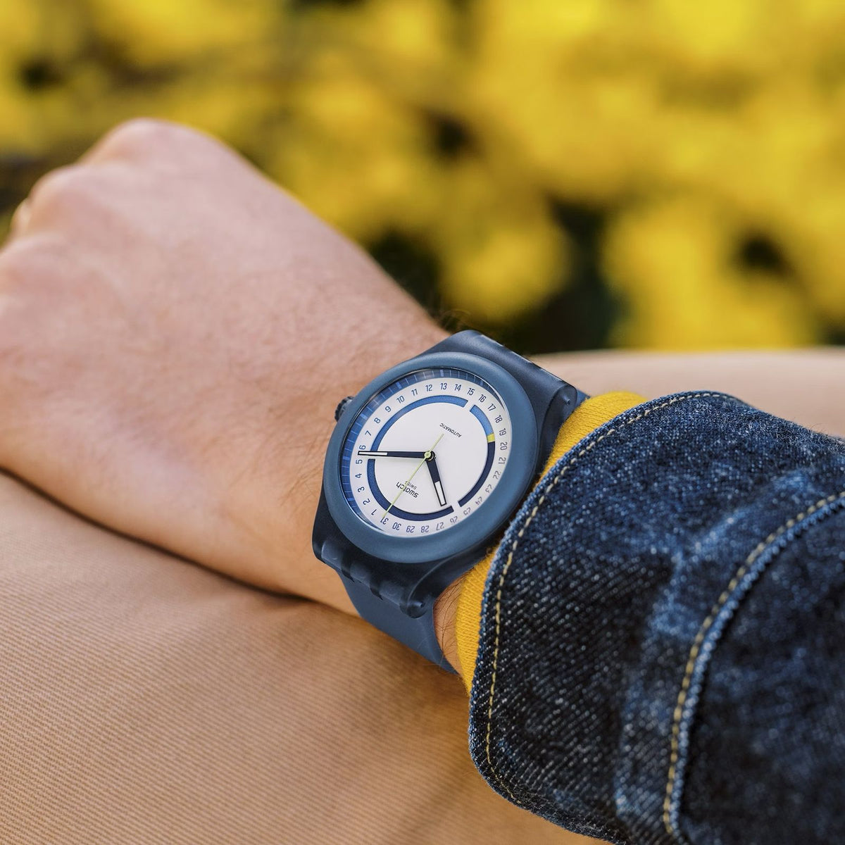Swatch SISTEM51 HODINKEE Spotlight Neon Remix Automatic