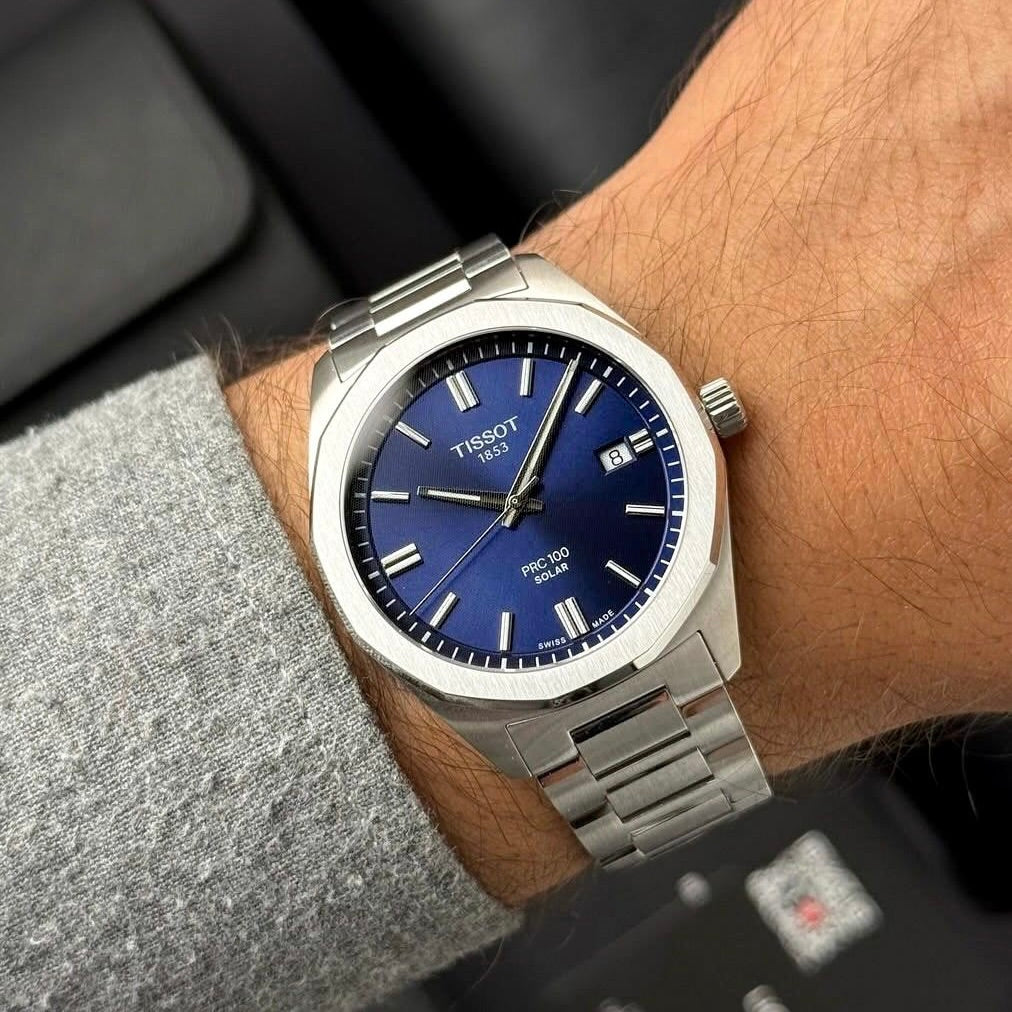 Tissot PRC 100 Solar-Powered Blue Dial T151.422.11.041.00