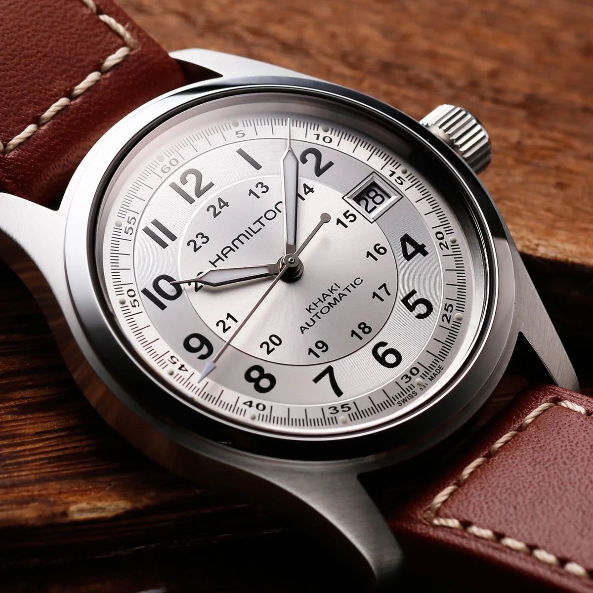 Hamilton Khaki Field White Dial 38mm H70455553
