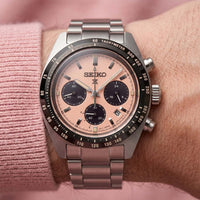 Seiko Prospex Speedtimer Solar Chronograph Salmon Dial SSC963