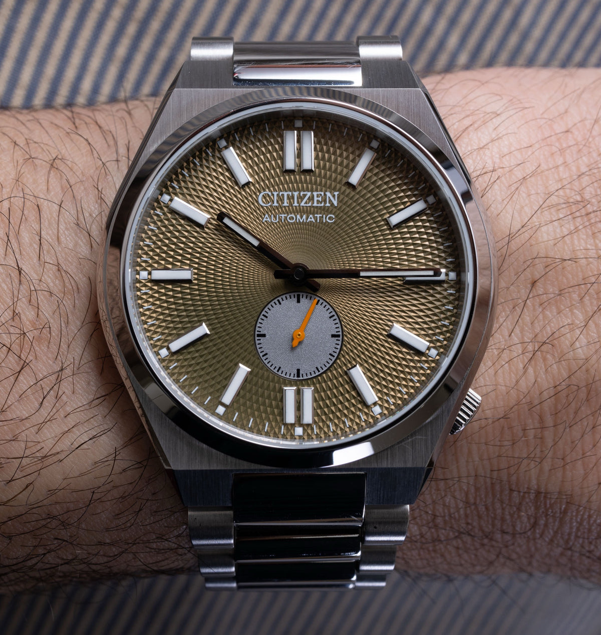 Citizen Small Second Automatic NK5010-51X Olive Green Dial