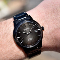 Seiko Presage Cocktail Time The Aviation Chain Black Dial SRPJ15