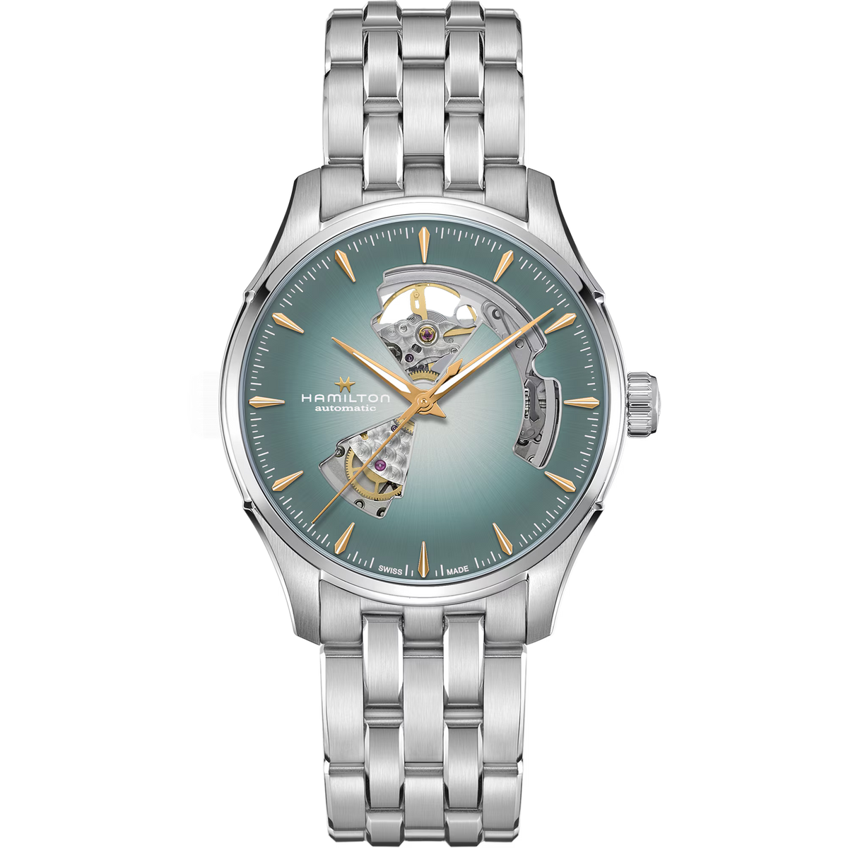 Hamilton Jazzmaster Open Heart Automatic Smoky Turquoise Dial H32675141