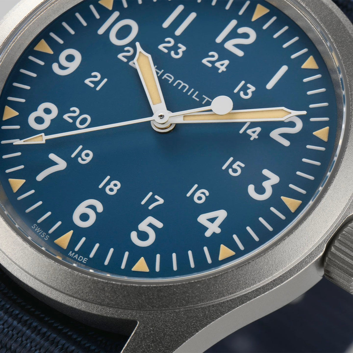 Hamilton Khaki Field Mechanical 38mm Blue H69439940