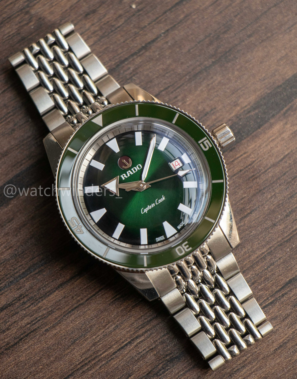 Rado Captain Cook Automatic Green Dial R32505313