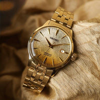 Seiko Presage Cocktail Time ‘Beer Julep’ Chain Gold Dial SRPK46J1