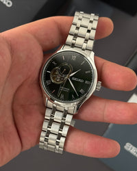 Seiko Presage Japanese Zen Garden 'Sakura By Night' Open Heart SSA377J1