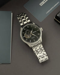 Seiko Presage Japanese Zen Garden 'Sakura By Night' Open Heart SSA377J1