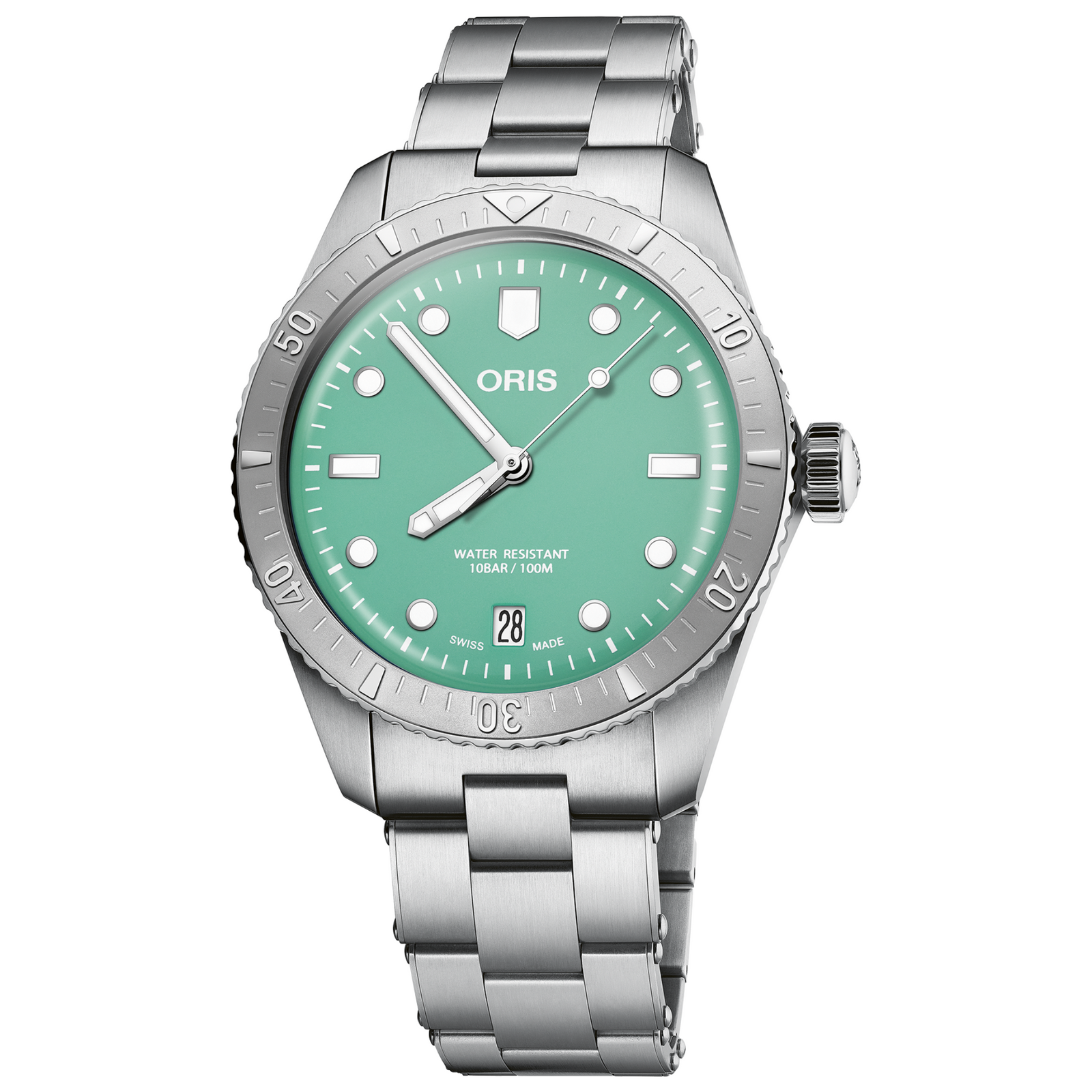 Oris Divers Sixty-Five "Cotton Candy Green" 01 733 7771 4057-07 8 19 18