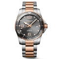Longines Hydroconquest Two Tone Sunray Silver Dial Ceramic L3.781.3.78.7