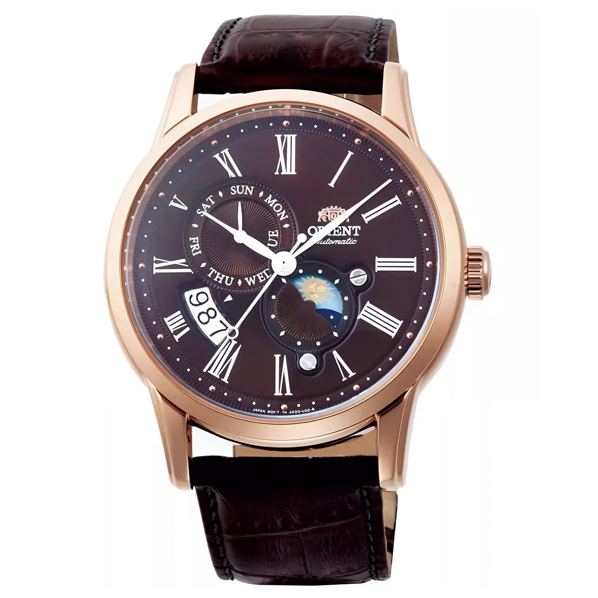 Orient Sun & Moon Automatic Burgundy Dial RA-AK0009T30B