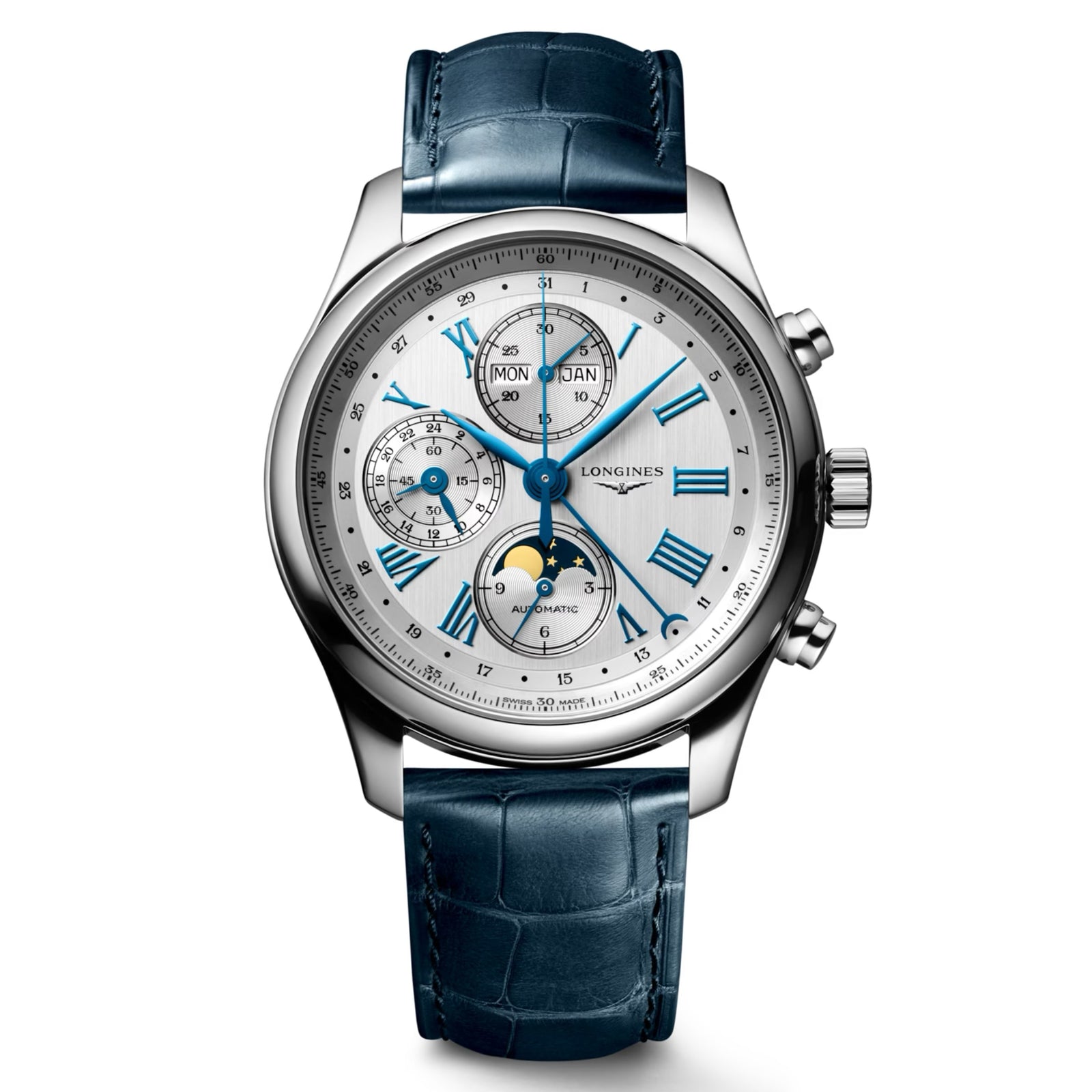 Longines Master Collection Chronograph GMT Automatic Moon Phase L2.773.4.71.2