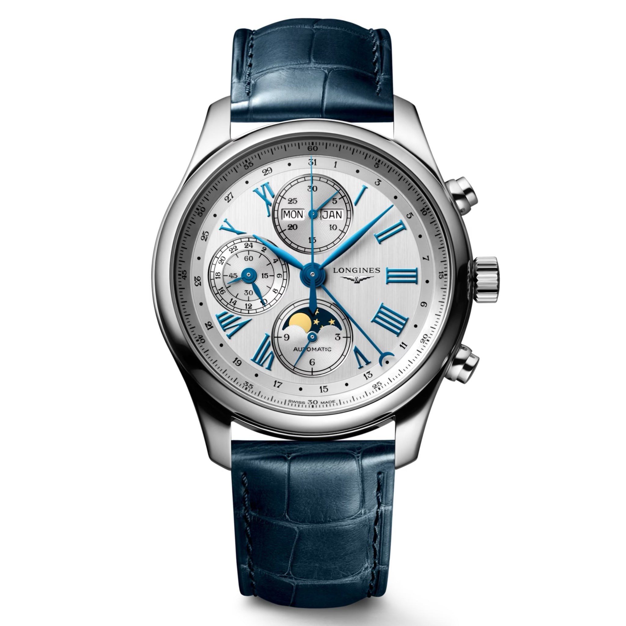 Longines Master Collection Chronograph GMT Automatic Moon Phase L2.773.4.71.2