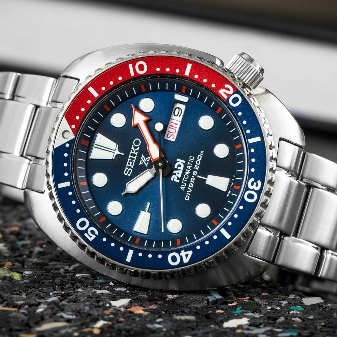 Seiko Prospex PADI King Turtle Pepsi Dial Dial SRPE99