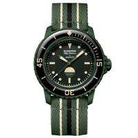 Blancpain X Swatch Bioceramic Scuba Fifty Fathoms 'Green Abyss'