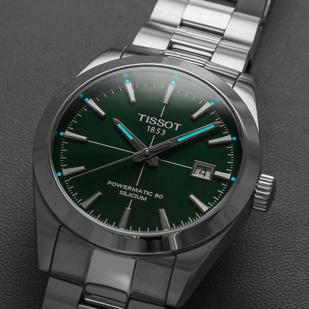 Tissot Gentleman Powermatic 80 Silicium T127.407.11.091.01 Green Dial