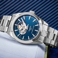 Tissot Gentleman Powermatic 80 Blue Open Heart T127.407.11.041.01