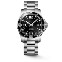 Longines Hydroconquest Sunray Black Dial Stainless Steel L3.742.4.56.6